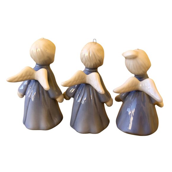 5 Vintage Angel Figurines 2 Unglazed Napcoware Japan Napco + 3 Glazed Angels - Picture 11 of 14